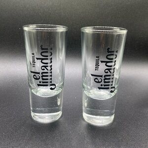 2 El Jimador tequila shot glasses